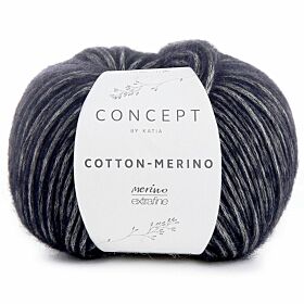 Katia Concept Cotton-Merino 108 zwart - Katoen/Merino Garen