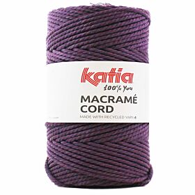 Katia Macramé Cord 109 aubergine - Katoen Garen