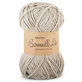 DROPS Bomull-Lin Uni Colour - 11 beige - Katoen/Linnen Garen