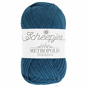 Scheepjes Metropolis 11 boston / donker denimblauw - Merino Sokkengaren