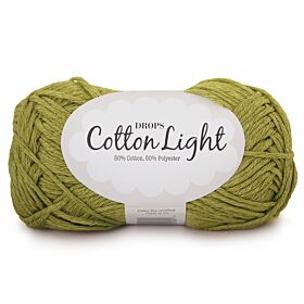 DROPS Cotton Light Uni Colour - 11 groen - Katoen/Polyester Garen