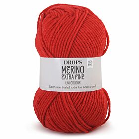 DROPS Merino Extra Fine Uni Colour - 11 rood - Wol & Garen