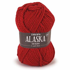 Drops Alaska 11 wijnrood / donkerrood (Uni Colour) - Wol Garen
