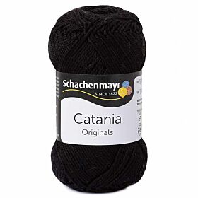 Schachenmayr SMC Catania - 110 black / zwart - Katoen Garen