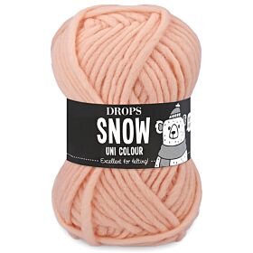 DROPS Snow Uni Colour - 110 licht perzik - Wol Garen 1