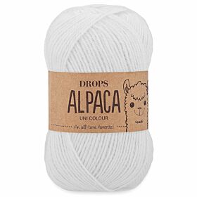 DROPS Alpaca 101 wit (Uni Colour) - Wol Garen