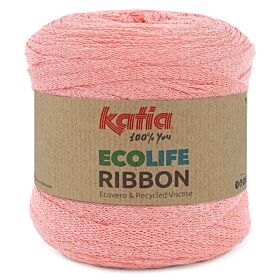Katia Ecolife Ribbon - 111 licht koraal - Gerecycled Lintgaren 1