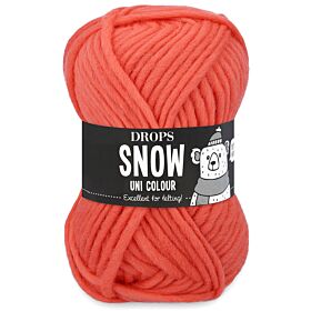 DROPS Snow Uni Colour - 111 koraal - Wol Garen 1