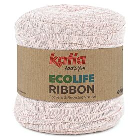Katia Ecolife Ribbon - 112 zeer lichtroze - Gerecycled Lintgaren 1