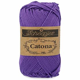 Scheepjes Catona 113 delphinium / paars violet (50 gram) - Katoen Garen