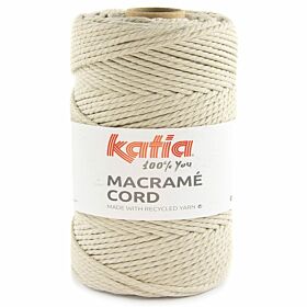 Katia Macramé Cord 114 lichtbeige - Katoen Garen