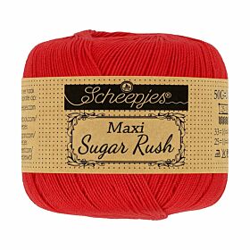 Scheepjes Maxi Sugar Rush 115 hot red / felrood - Katoengaren