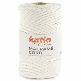 Katia Macramé Cord 115 wit - Katoen Garen