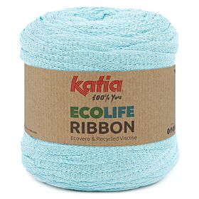 Katia Ecolife Ribbon - 116 pastelblauw - Gerecycled Lintgaren 1
