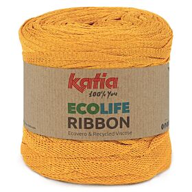 Katia Ecolife Ribbon - 118 mosterdgeel - Gerecycled Lintgaren 1