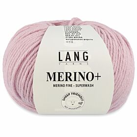 Lang Yarns Merino Plus 119 babyroze / poederroze - Merinowol Garen