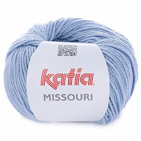 Katia Missouri - 12 lichtblauw - Katoen/Acryl Garen