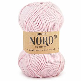 DROPS Nord Uni Colour - 12 poederroze - Alpaca Wol Garen