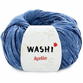 Katia Washi 121 nachtblauw / kobaltblauw - Lintgaren