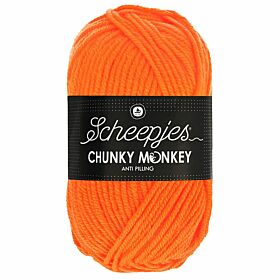 Scheepjes Chunky Monkey - 1256 neon orange - Acryl Garen