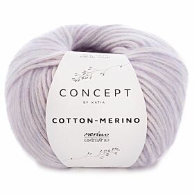 Katia Concept Cotton-Merino 128 lichtpaars - Katoen/Merino Garen