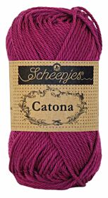 Scheepjes Catona 50 gram - 128 tyrian purple - Katoen Garen