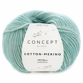 Katia Concept Cotton-Merino 129 pastelgroen - Katoen/Merino Garen