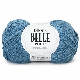 DROPS Belle Uni Colour - 13 donker denimblauw - Katoen Viscose Linnen Garen