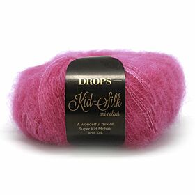 DROPS Kid-Silk Uni Colour - 13 pink - Mohair Garen