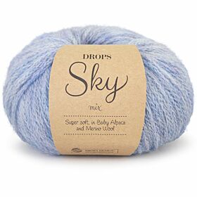 DROPS Sky Mix 13 licht denimblauw / jeansblauw - Alpaca Wol Garen
