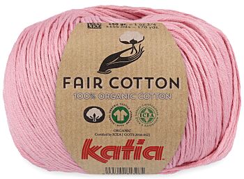 Katia Fair Cotton - 13 pastelroze - Biologisch Katoengaren