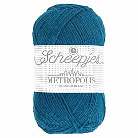 Scheepjes Metropolis 13 washington / middenblauw - Merino Sokkengaren