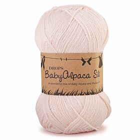 DROPS BabyAlpaca Silk Uni Colour - 1306 poeder - Wol & Garen