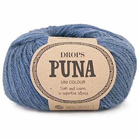 DROPS Puna Uni Colour - 14 denimblauw - Wol Garen