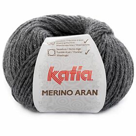 Katia Merino Aran 14 donkergrijs - Merinogaren