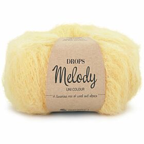 DROPS Melody Uni Colour - 14 vanillegeel - Alpaca Wol Garen