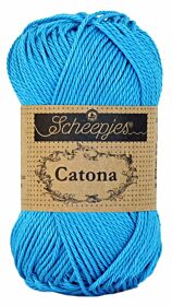 Scheepjes Catona 50 gram - 146 vivid blue / turkooisblauw - Katoen Garen