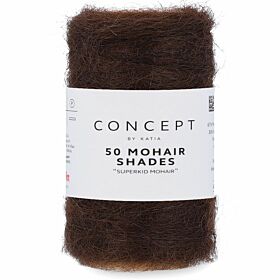 Katia Concept 50 Mohair Shades - 15 chocoladebruin - Mohair Garen
