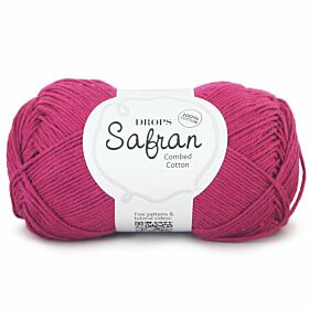 DROPS Safran Uni Colour - 15 pruim / fuchsia - Katoen Garen