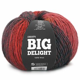 DROPS Big Delight Print - 15 lava - Wol Garen