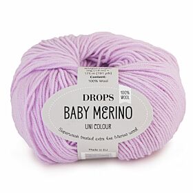 DROPS Baby Merino Uni Colour - 15 lichtlila - Wol & Garen