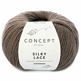 Katia Concept Silky Lace 150 reebruin - Merino/Zijde Garen