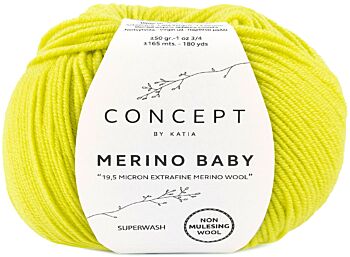 Katia Concept Merino Baby - 154 limoengroen - Wol Garen 1