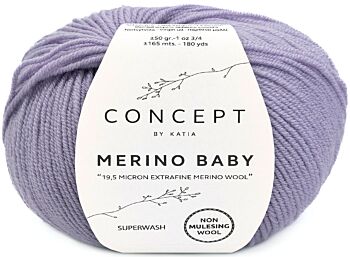 Katia Concept Merino Baby - 158 lavendel - Wol Garen 1