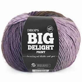 DROPS Big Delight Print - 16 braambes - Wol Garen