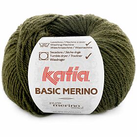 Katia Basic Merino 16 mosgroen - Wol/Acryl Garen