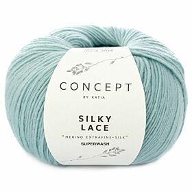 Katia Concept Silky Lace 161 pastelblauw - Merino/Zijde Garen