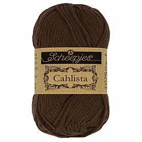 Scheepjes Cahlista - 162 black coffee - Katoen Garen
