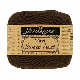Scheepjes Maxi Sweet Treat - 162 black coffee - Gemerceriseerd Katoen