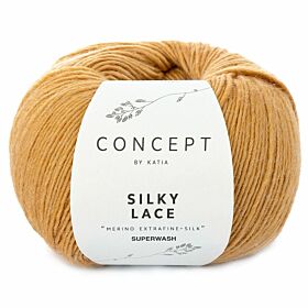 Katia Concept Silky Lace 167 okergeel - Merino/Zijde Garen